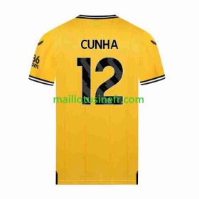 Maillot de Foot Wolverhampton Wanderers CUNHA 12 Domicile 2023-24